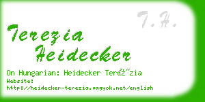 terezia heidecker business card